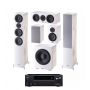 Домашний кинотеатр 5.1 HECO AURORA 700 Ivory White + AV-ресивер Onkyo TX-NR696 B M3